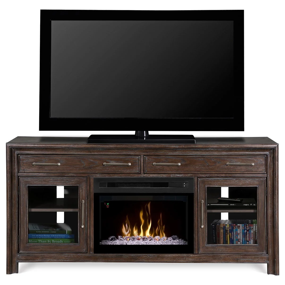 Dimplex Media Console Fireplaces DM251415WBN+PF2325HG Woolbrook Media